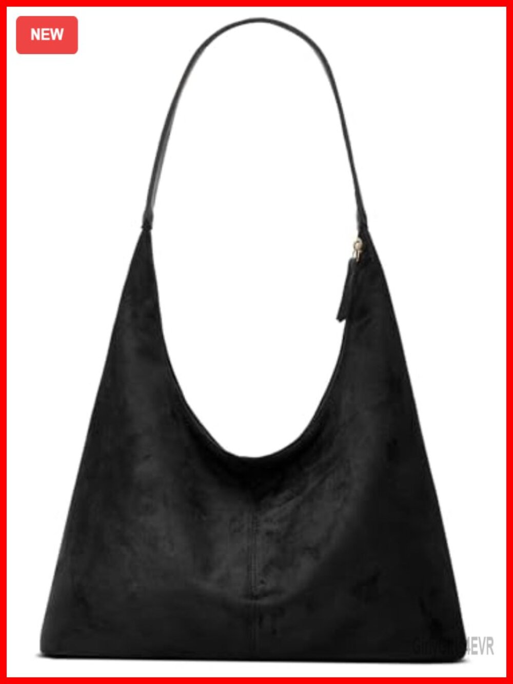 Women's Suede Tote Hobo Purse with Shoulder Strap, Handbag